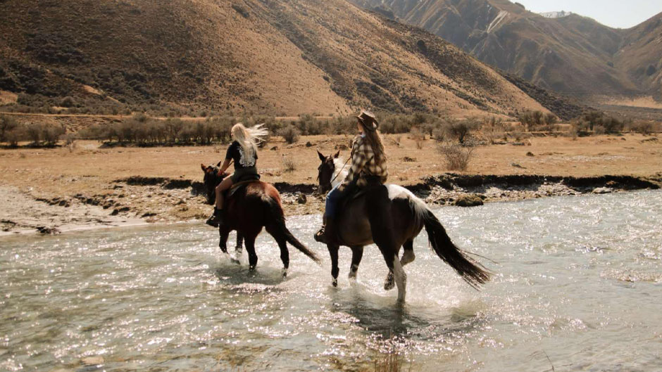 Embark on a 2-hour horseback ride through the scenic valley's of Gills Canyon with Moke Lake Horse Treks!