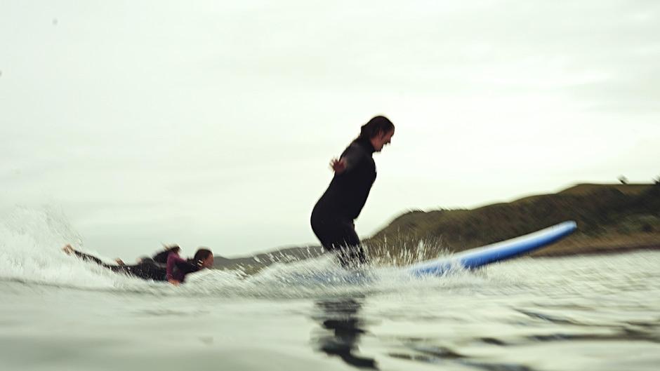 Learn to surf with the country's original surf school in New Zealand's surf capital, Raglan!
