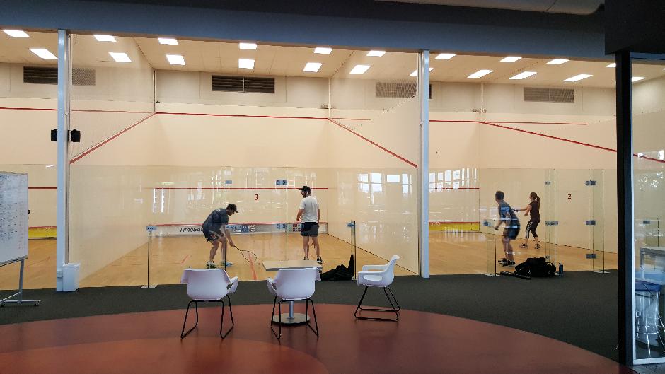 6 Squash Courts on offer