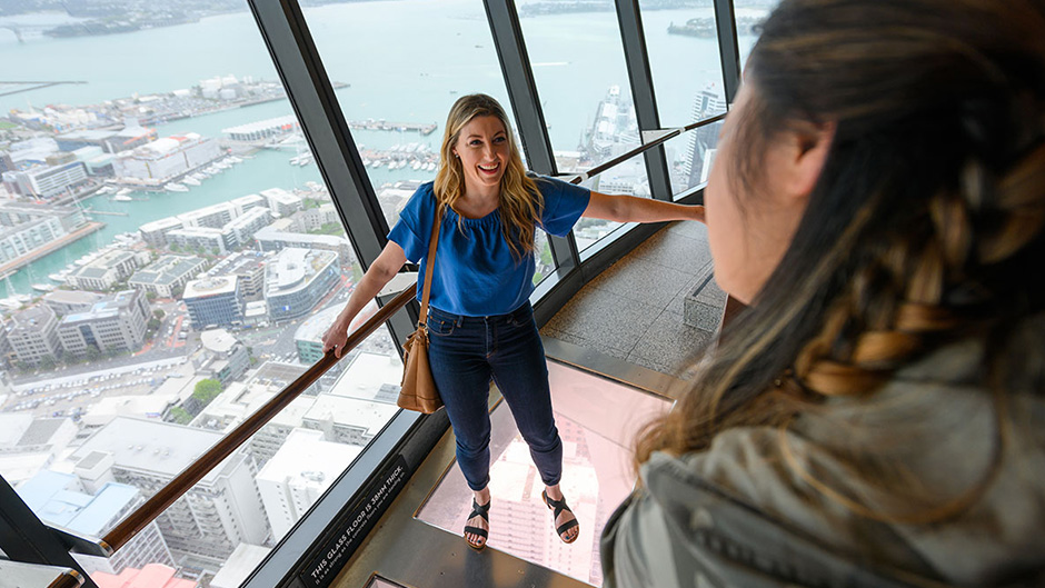 Visit the iconic and magnificent 328m high Sky Tower, experiencing 360° views of Auckland! 