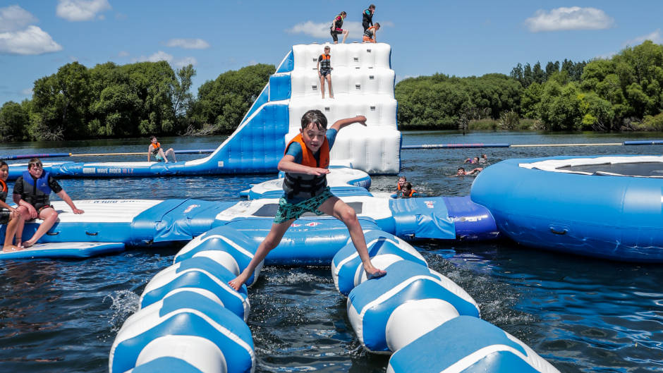 Release your inner child and let loose at Aqualand - New Zealand's newest inflatable waterpark!