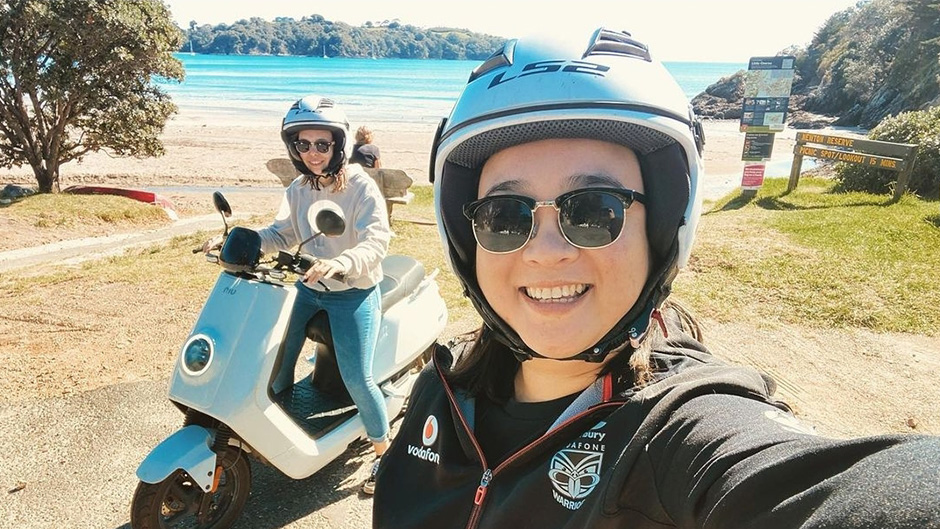 Experience Waiheke Island to the fullest with a full day e-moped hire! 