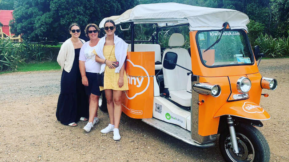Sit back in the comfort of an EV Tuk Tuk and enjoy a personal tour of the amazing scenic locations that Waiheke Island has to offer...