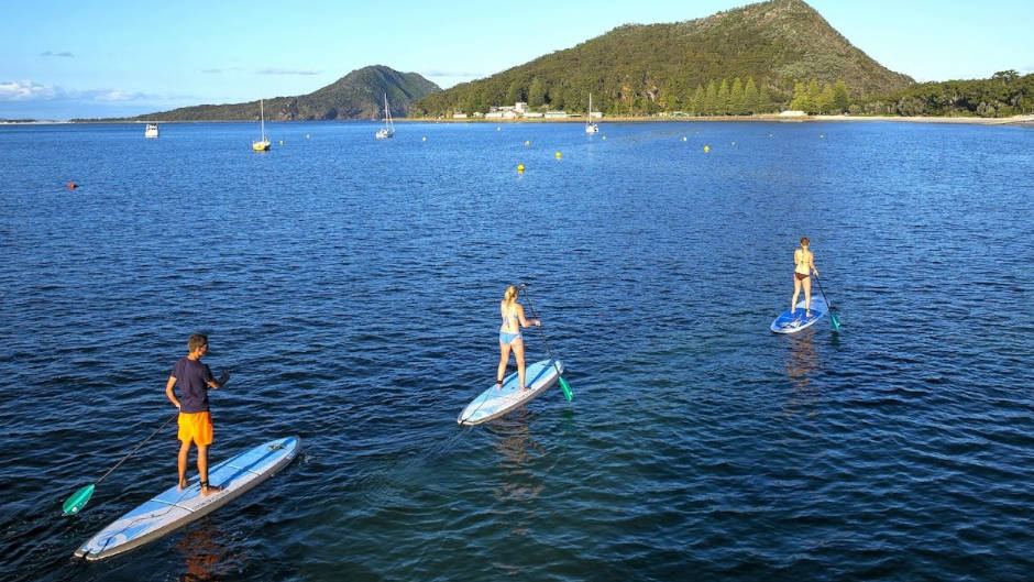 Enjoy a day of kayaking or paddle boarding around the stunning waters of Port Stephens. 