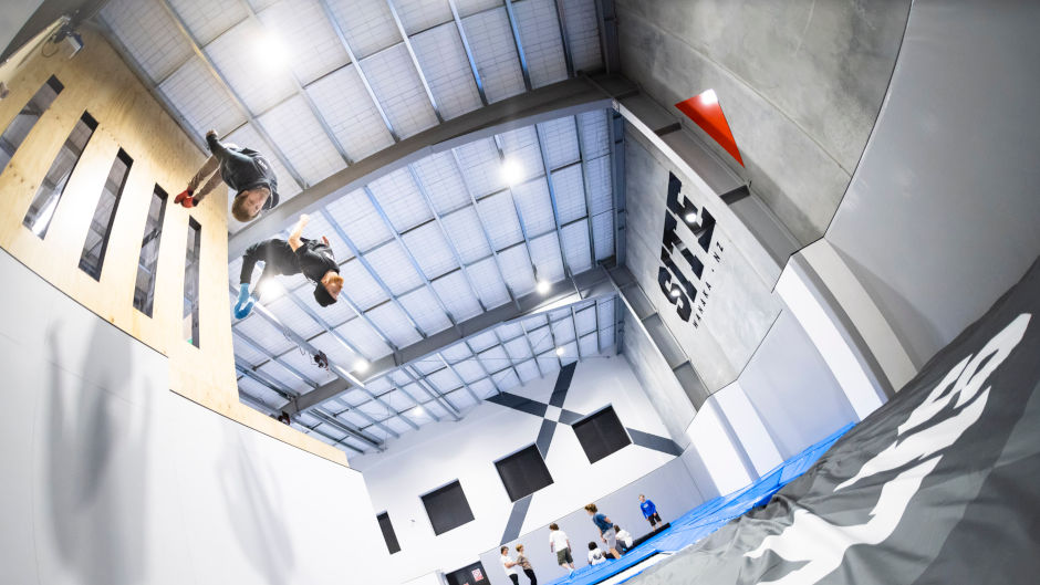 Experience some freestyle fun and let loose at Wānaka's SITE Trampoline - New Zealand's premier freestyle training centre.