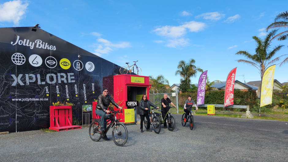 Experience the laid-back charm of the Hauraki Rail Trail with our E-bike rental