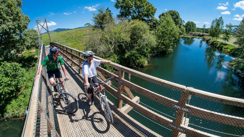 Experience the laid-back charm of the Hauraki Rail Trail with our E-bike rental