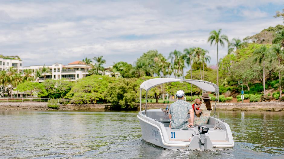 GoBoat Brisbane - 1 Hour Private Electric Boat Hire - Epic deals