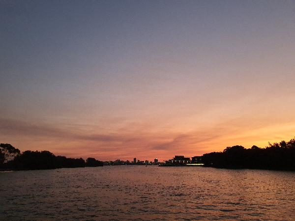 Lovely twilight Swan River cruise