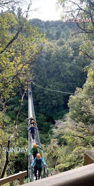 one of the three amazing swing bridges