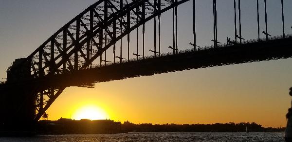 Beautiful sunset view of the bridge!