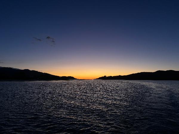 Beautiful sunset cruise