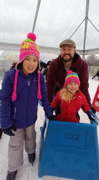 Ice skating fun