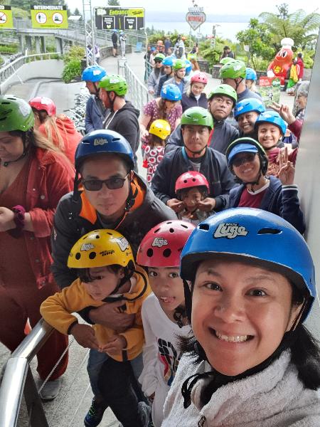 Our very first luge ride