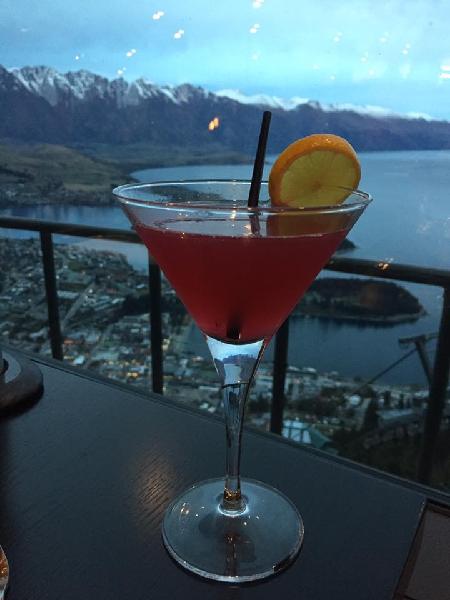 Enjoyed sipping my cocktail before dinner while taking in the beautiful view.