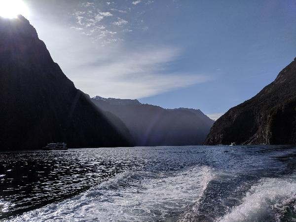 Milford Sound, view from the Mitre Peak cruise