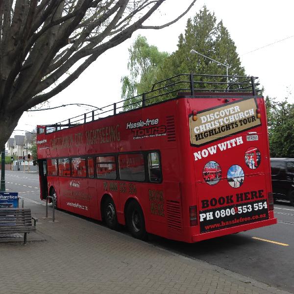 christchurch double decker bus city tour