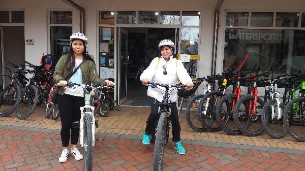 Biking in Queenstown.