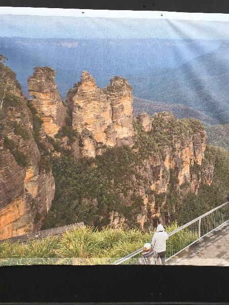 Three sisters at Blue Mountains 
Scenic skyway