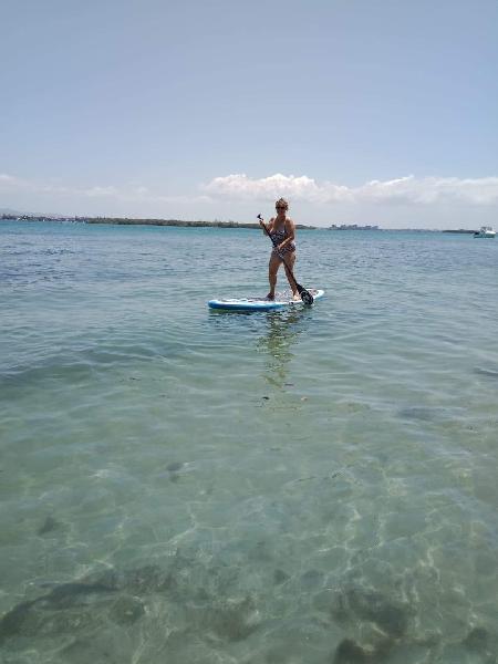 Finally got up on a stand up paddle board 