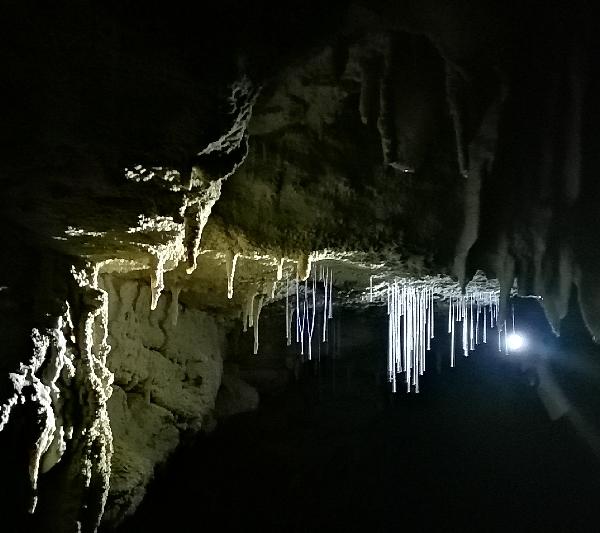 Wonderful walk through a cave
