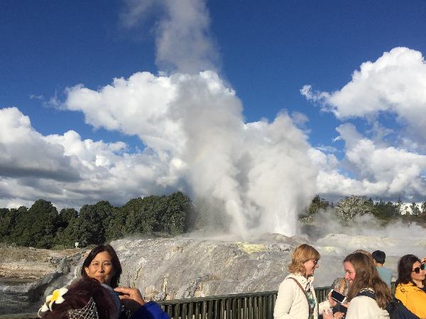 Geysers after the Maori concert