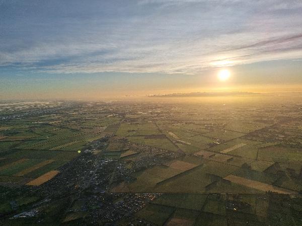 Sunrise over Canterbury plains is just stunning!