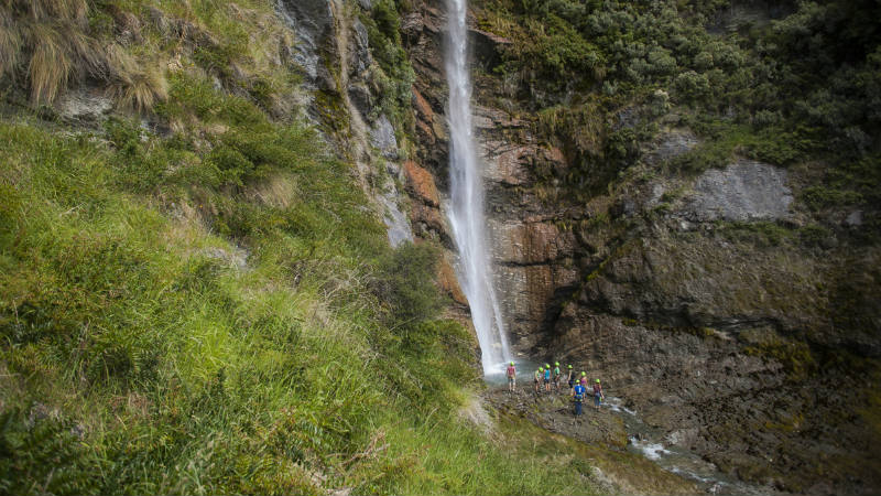 Have a good head for heights? This climb is for you! Venturing up into the steeper walls, you’ll build upon the skills learned in the lower sections of the waterfall.