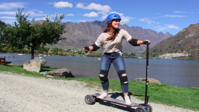 Electric Scooter or Skateboard Self Guided Tour  Queenstown  3 Hrs  Epic deals and last 